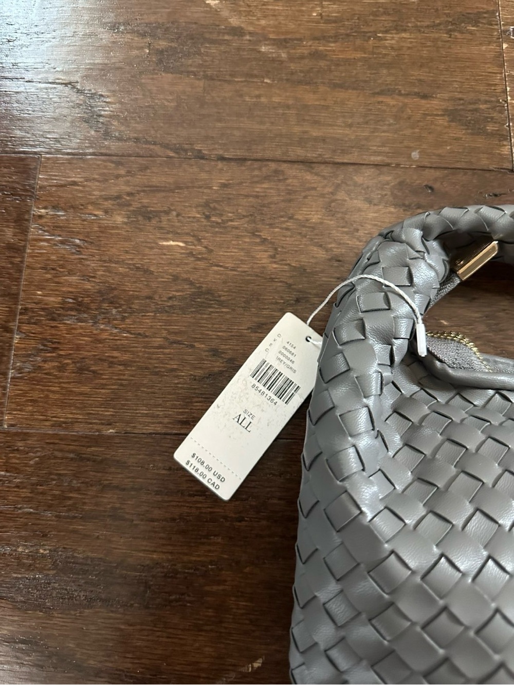 Anthropologie Melie Bianco Mini Brigitte Satchel Gray-NWT - Picture 3 of 13